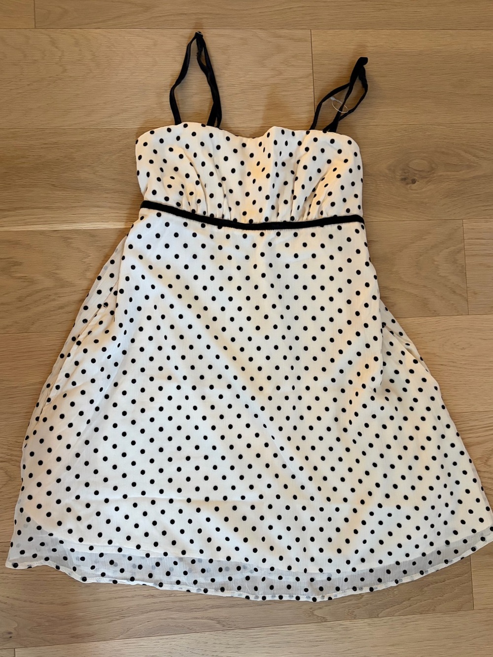Hollister Chiffon Polka dot mini dress